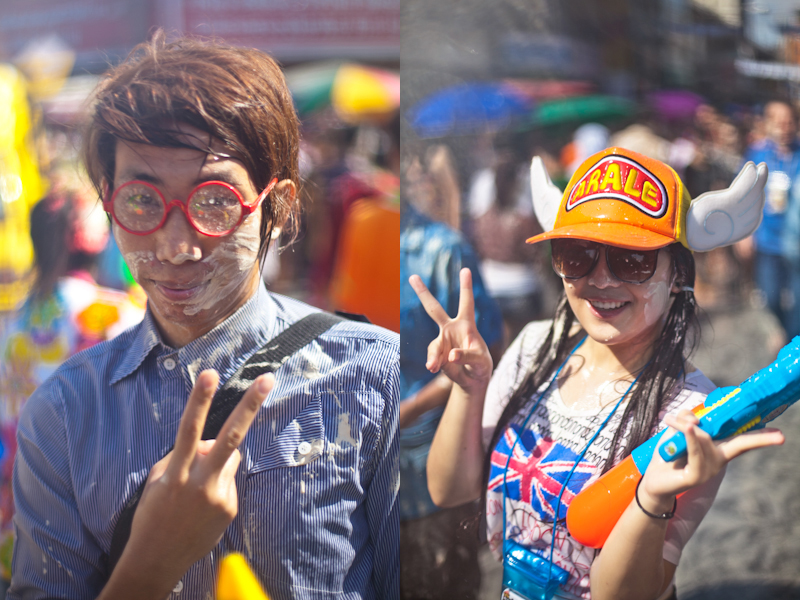 Songkran in Bangkok, Songkran in Khao San, Portrait of Songkran, Faces of Songkran